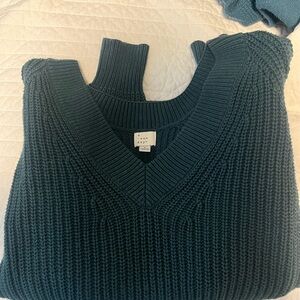 a new day Teal V-Neck women’s Sweater